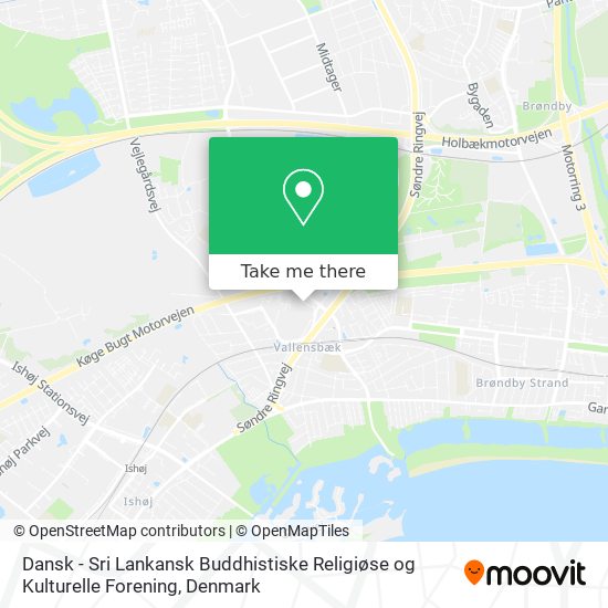 Dansk - Sri Lankansk Buddhistiske Religiøse og Kulturelle Forening map