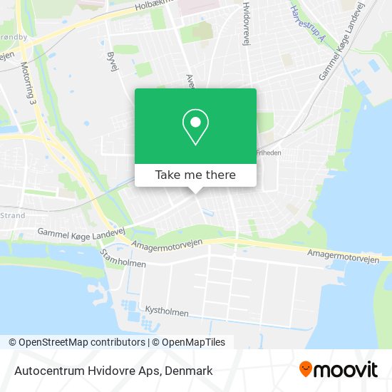 Autocentrum Hvidovre Aps map