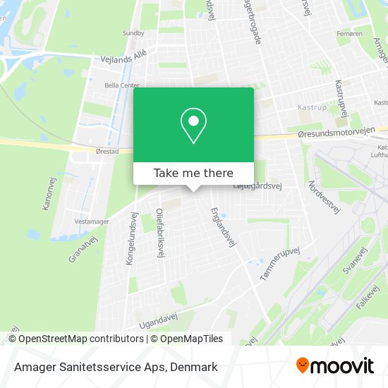 Amager Sanitetsservice Aps map