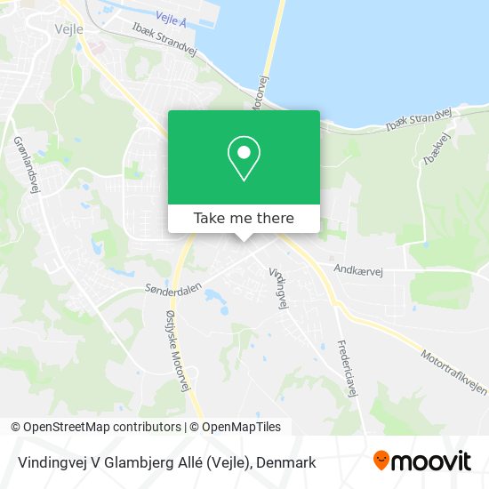 Vindingvej V Glambjerg Allé (Vejle) map