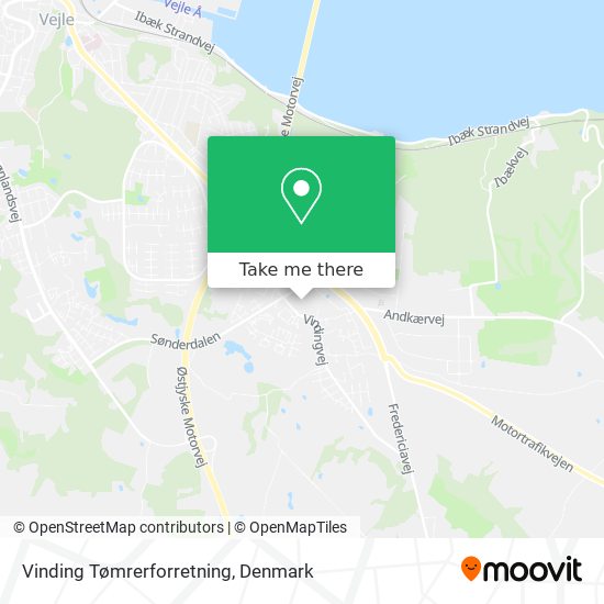 Vinding Tømrerforretning map