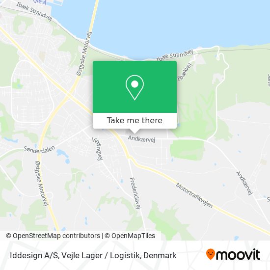 Iddesign A / S, Vejle Lager / Logistik map
