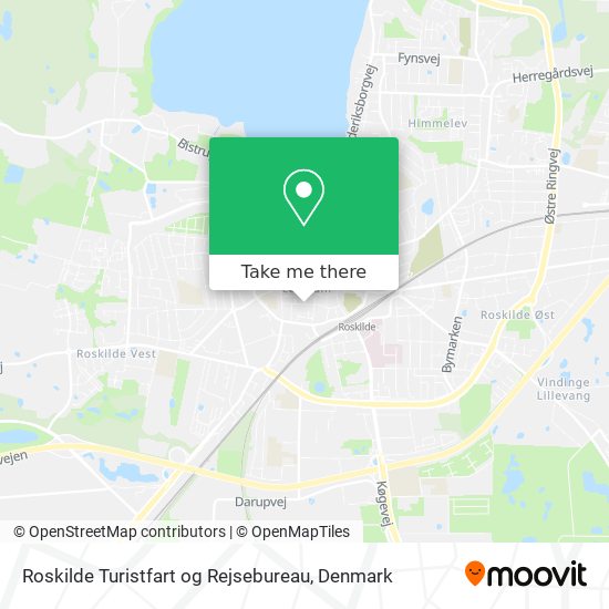 Roskilde Turistfart og Rejsebureau map