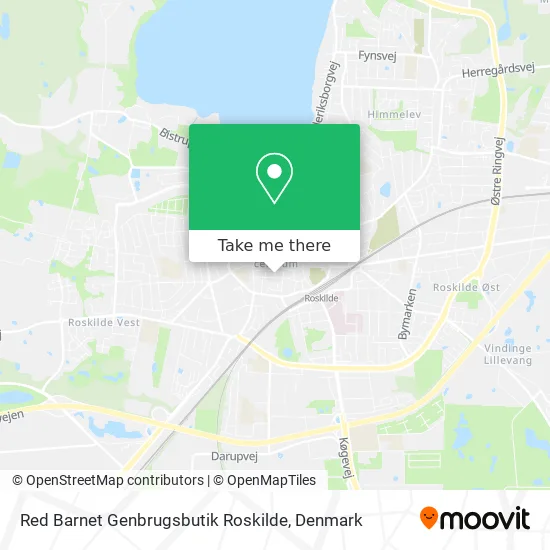 Red Barnet Genbrugsbutik Roskilde map