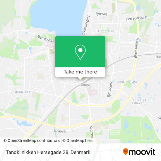 Tandklinikken Hersegade 28 map