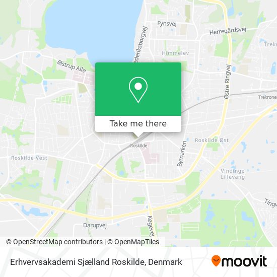 Erhvervsakademi Sjælland Roskilde map