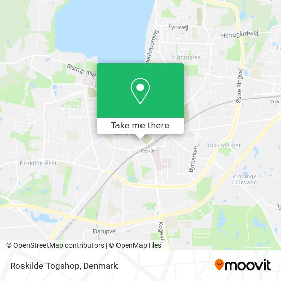 Roskilde Togshop map