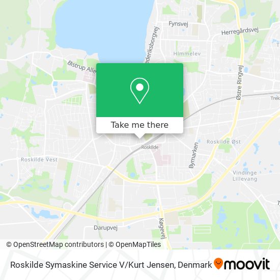 Roskilde Symaskine Service V / Kurt Jensen map