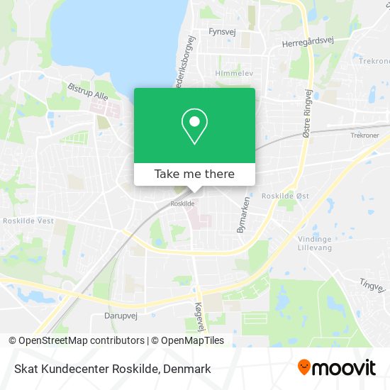 Skat Kundecenter Roskilde map