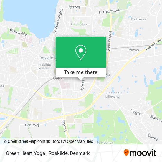 Green Heart Yoga i Roskilde map