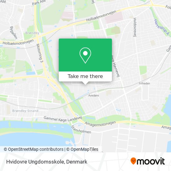 Hvidovre Ungdomsskole map