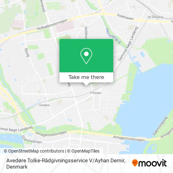 Avedøre Tolke-Rådgivningsservice V / Ayhan Demir map