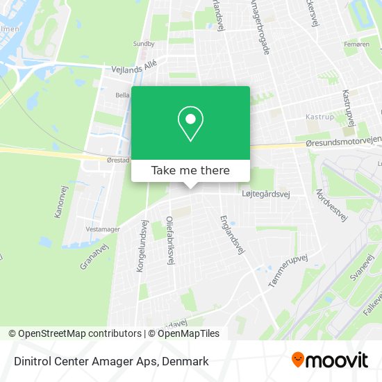 Dinitrol Center Amager Aps map