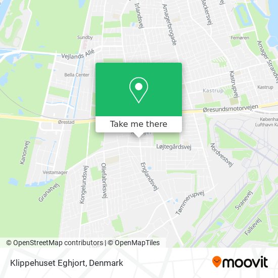 Klippehuset Eghjort map