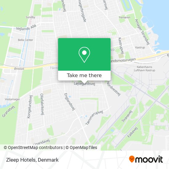 Zleep Hotels map