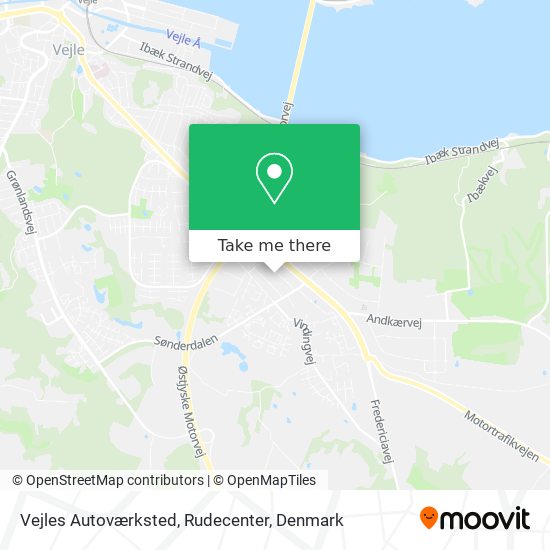 Vejles Autoværksted, Rudecenter map