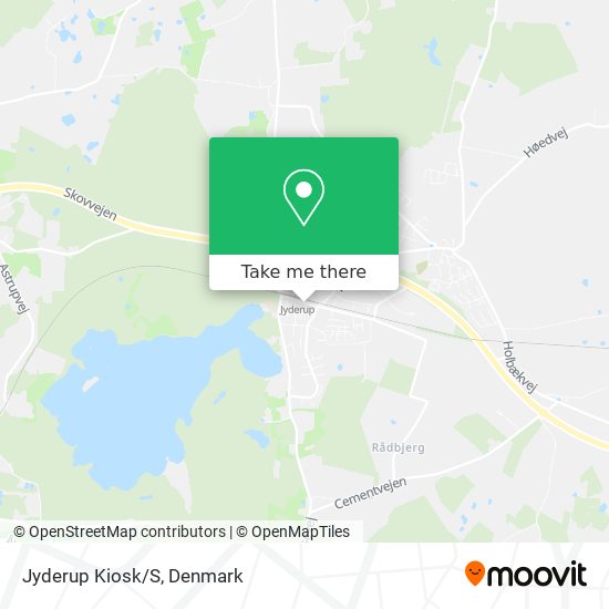 Jyderup Kiosk/S map