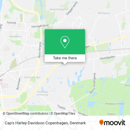 Cap's Harley-Davidson Copenhagen map
