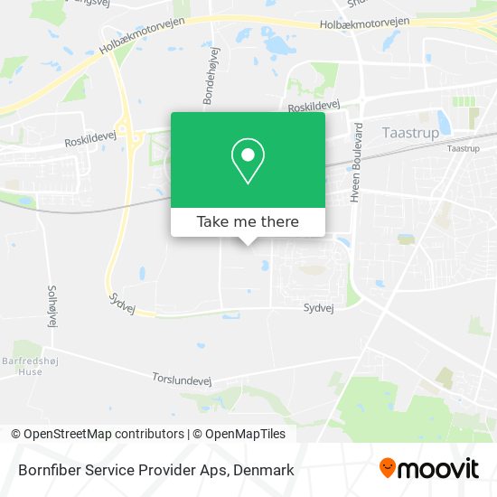 Bornfiber Service Provider Aps map