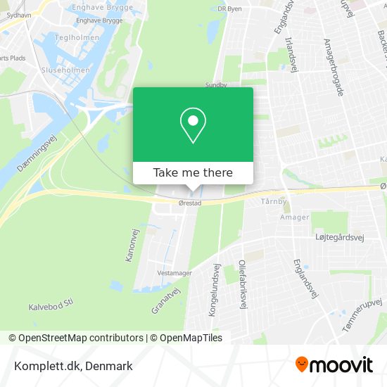 Komplett.dk map