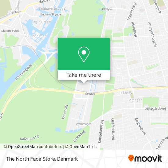 The North Face Store map