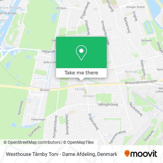 Westhouse Tårnby Torv - Dame Afdeling map