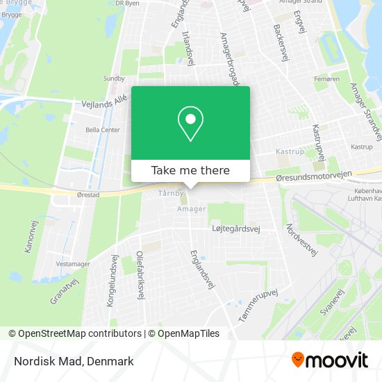 Nordisk Mad map