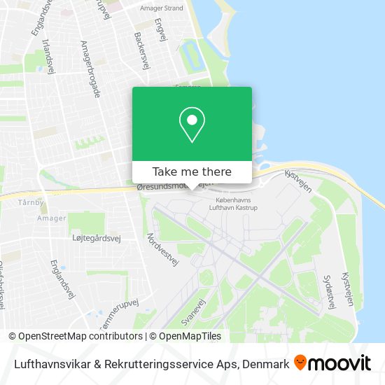 Lufthavnsvikar & Rekrutteringsservice Aps map