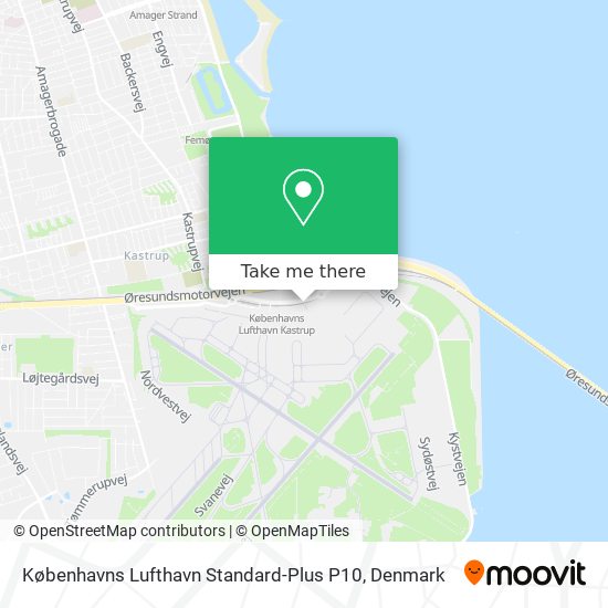 Københavns Lufthavn Standard-Plus P10 map