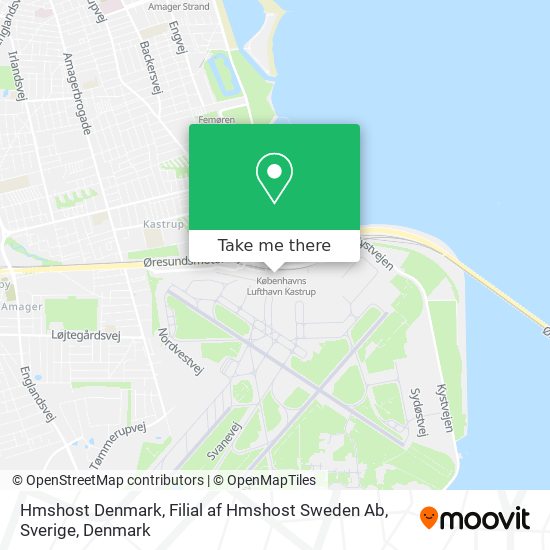 Hmshost Denmark, Filial af Hmshost Sweden Ab, Sverige map