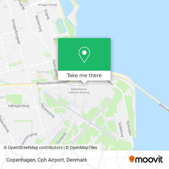 Copenhagen, Cph Airport map