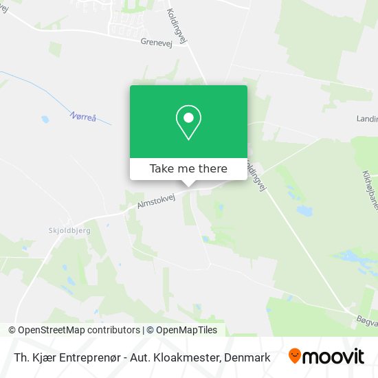 Th. Kjær Entreprenør - Aut. Kloakmester map