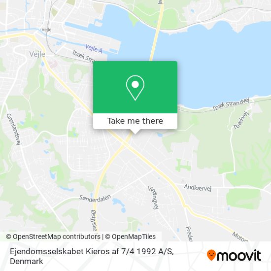 Ejendomsselskabet Kieros af 7 / 4 1992 A / S map