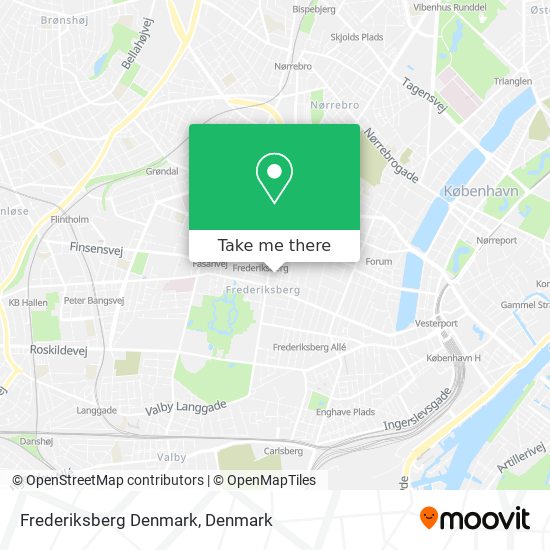 Frederiksberg Denmark map