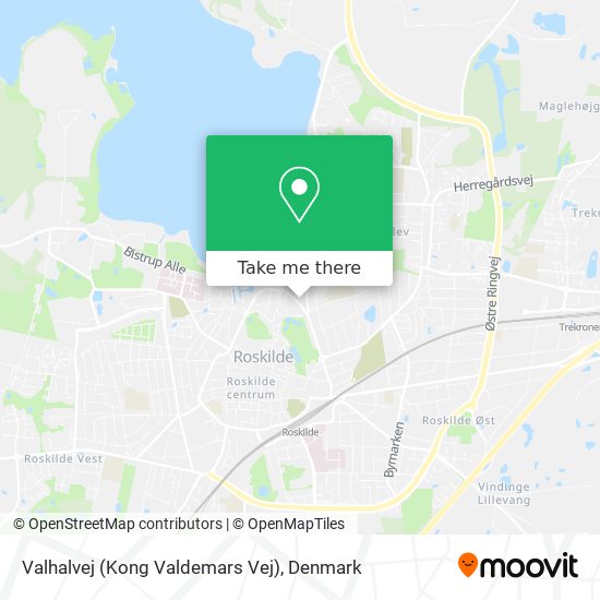 Valhalvej (Kong Valdemars Vej) map