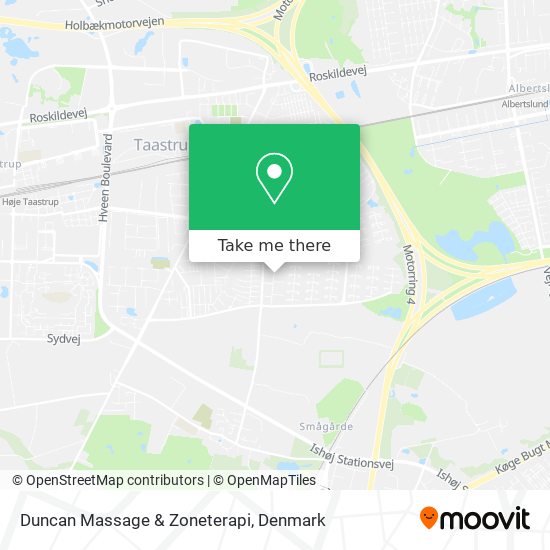 Duncan Massage & Zoneterapi map