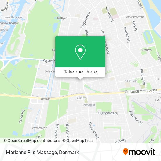 Marianne Riis Massage map