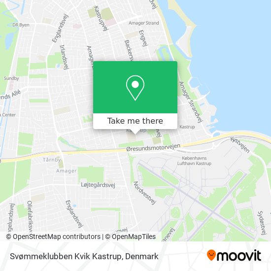 Svømmeklubben Kvik Kastrup map