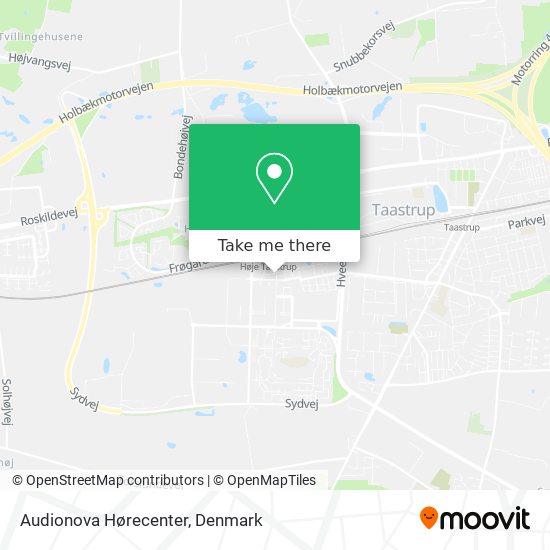 Audionova Hørecenter map