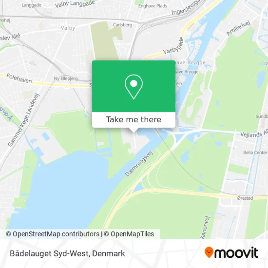 Bådelauget Syd-West map