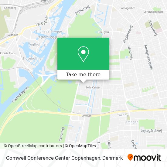 Comwell Conference Center Copenhagen map