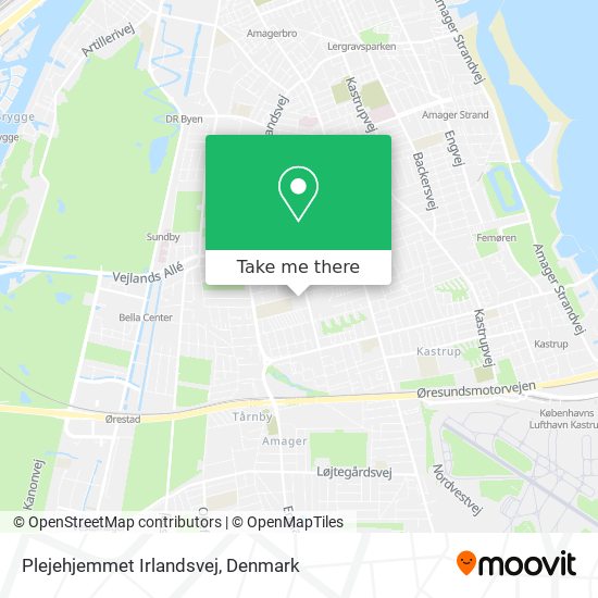 Plejehjemmet Irlandsvej map