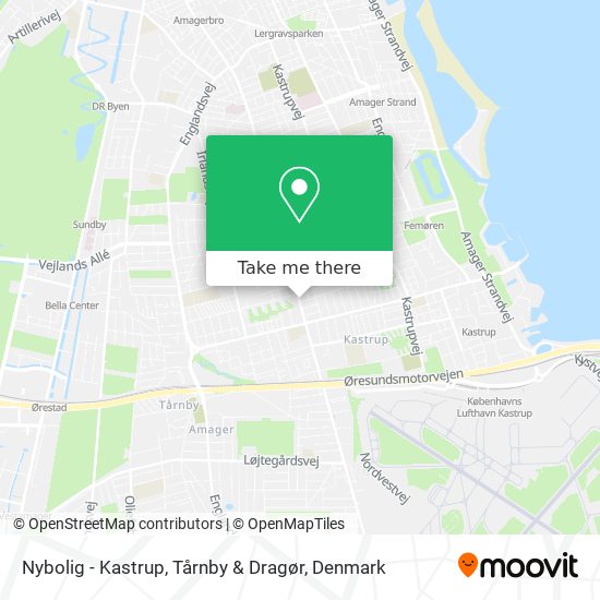 Nybolig - Kastrup, Tårnby & Dragør map