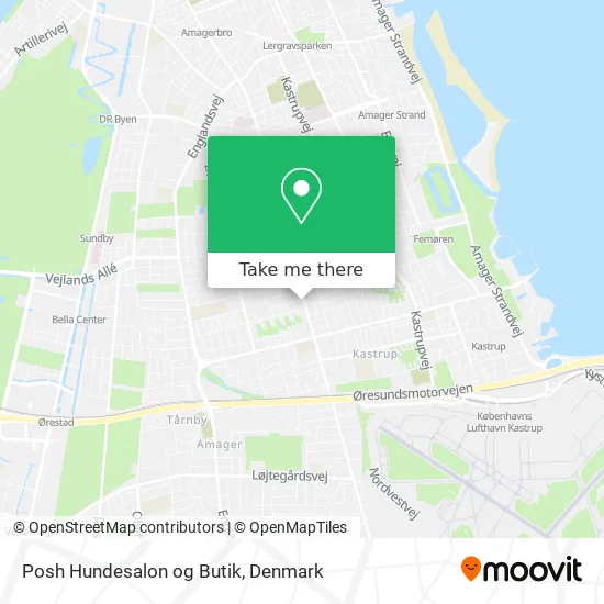 Posh Hundesalon og Butik map