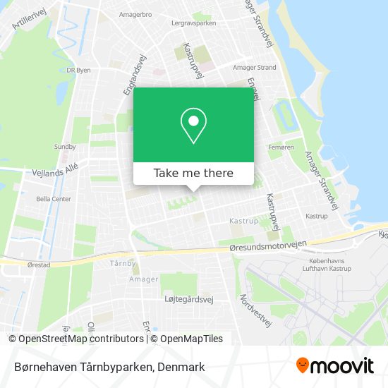 Børnehaven Tårnbyparken map
