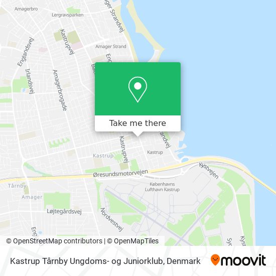 Kastrup Tårnby Ungdoms- og Juniorklub map
