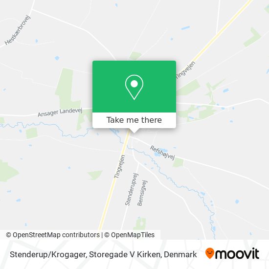 Stenderup / Krogager, Storegade V Kirken map