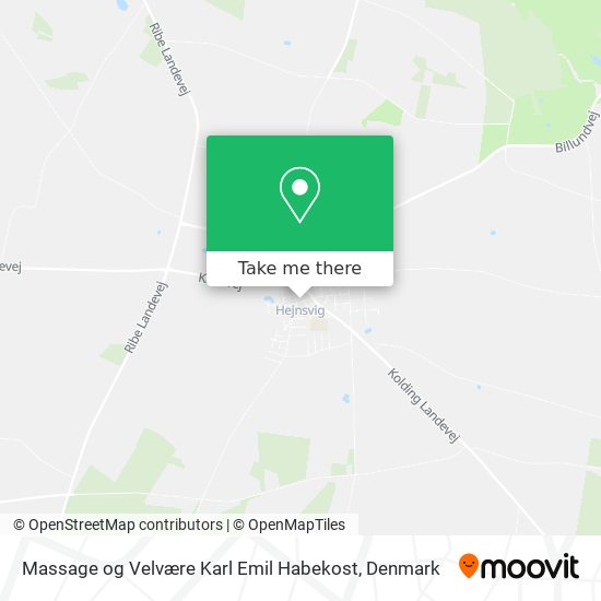 Massage og Velvære Karl Emil Habekost map
