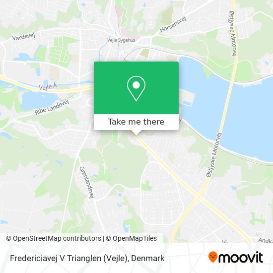 Fredericiavej V Trianglen (Vejle) map