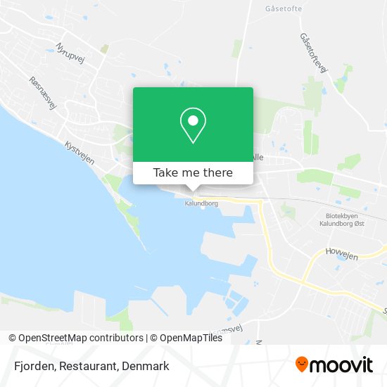 Fjorden, Restaurant map